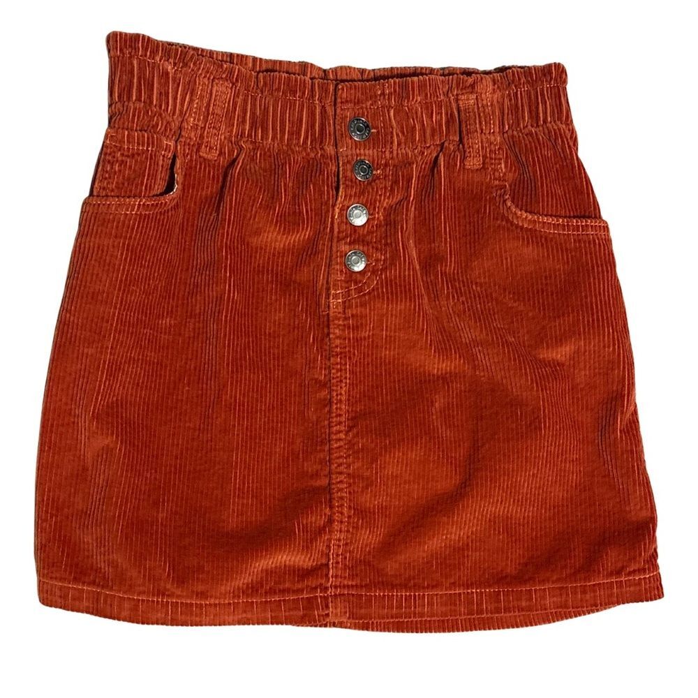 Cat & Jack Terracotta Corduroy Skirt Girls Large 10/12